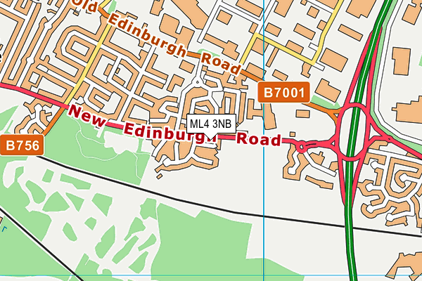 ML4 3NB map - OS VectorMap District (Ordnance Survey)