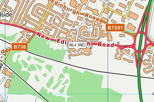 ML4 3ND map - OS VectorMap District (Ordnance Survey)