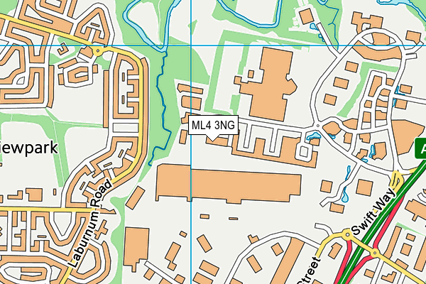 ML4 3NG map - OS VectorMap District (Ordnance Survey)