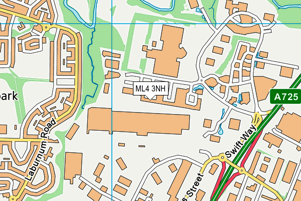 ML4 3NH map - OS VectorMap District (Ordnance Survey)
