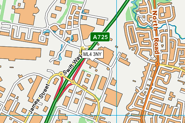 ML4 3NY map - OS VectorMap District (Ordnance Survey)