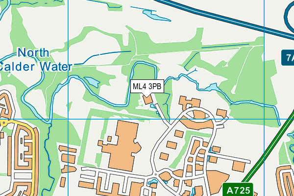 ML4 3PB map - OS VectorMap District (Ordnance Survey)