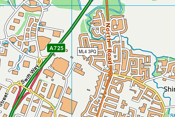 ML4 3PQ map - OS VectorMap District (Ordnance Survey)