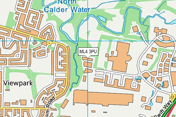 ML4 3PU map - OS VectorMap District (Ordnance Survey)