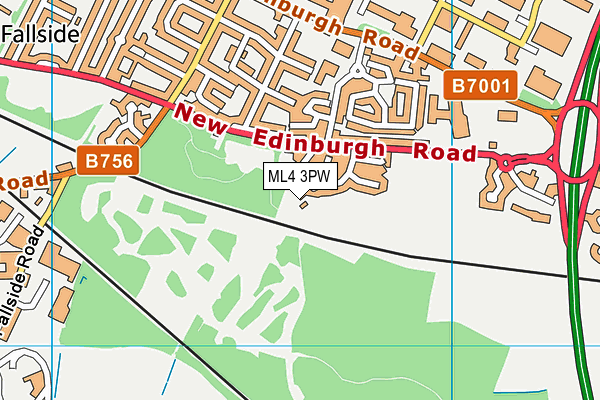 ML4 3PW map - OS VectorMap District (Ordnance Survey)