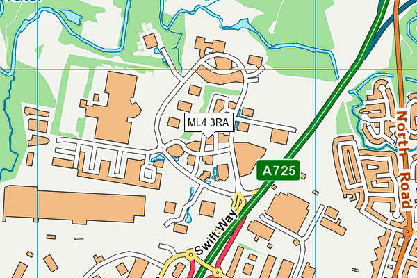 ML4 3RA map - OS VectorMap District (Ordnance Survey)