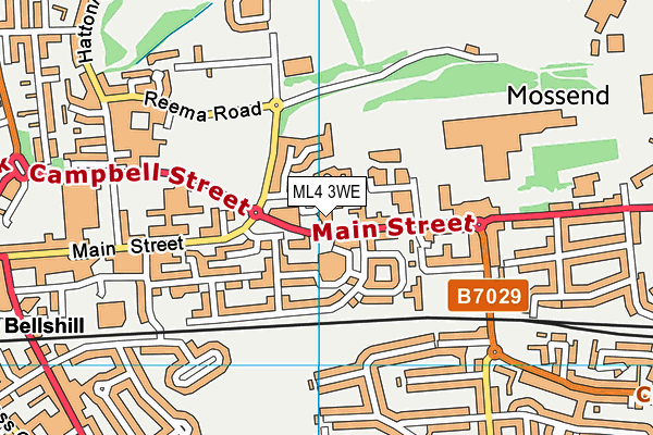 ML4 3WE map - OS VectorMap District (Ordnance Survey)