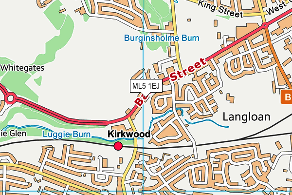 Map of KIRKLAND LETTING AGENTS LTD at district scale