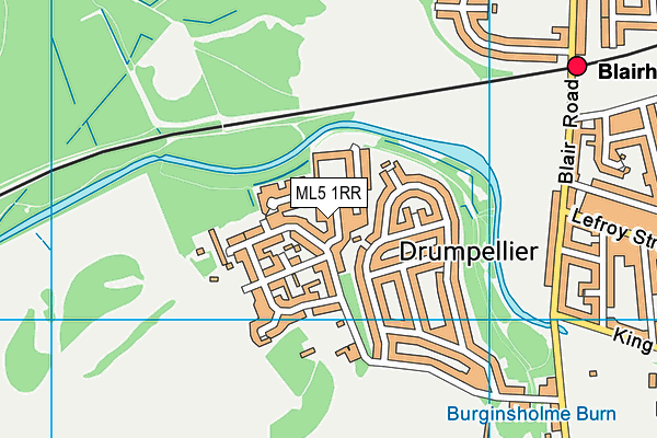 ML5 1RR map - OS VectorMap District (Ordnance Survey)