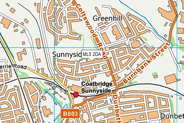 Map of SUNNYSIDE LETS LTD at district scale