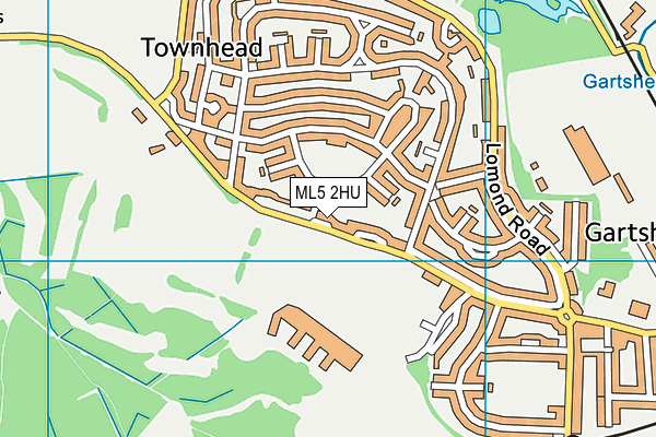 ML5 2HU map - OS VectorMap District (Ordnance Survey)