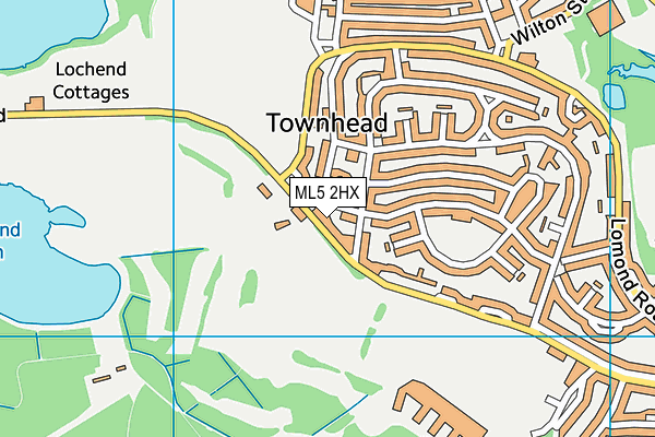 ML5 2HX map - OS VectorMap District (Ordnance Survey)