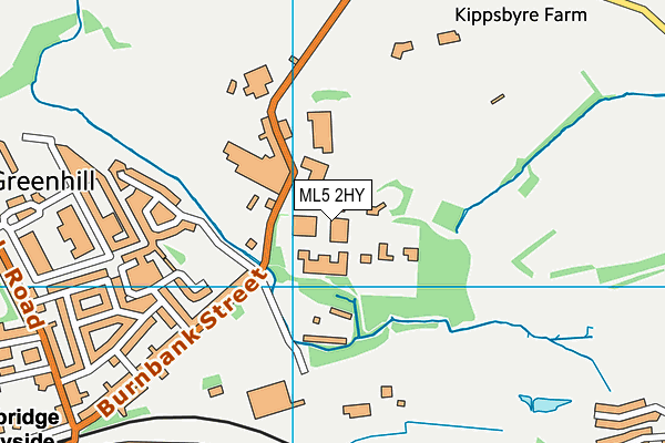 ML5 2HY map - OS VectorMap District (Ordnance Survey)