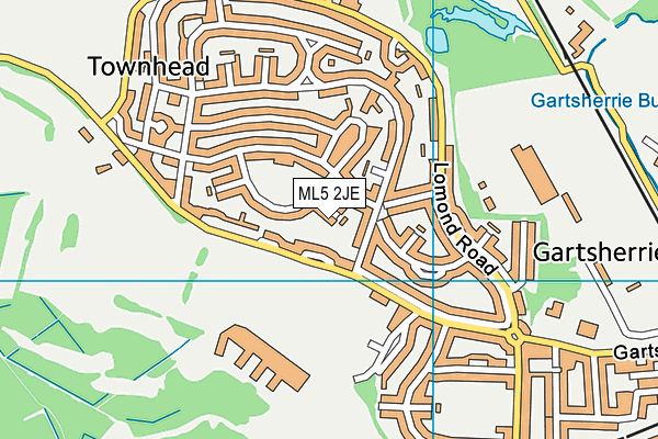 ML5 2JE map - OS VectorMap District (Ordnance Survey)