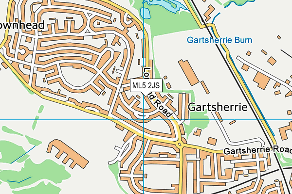 ML5 2JS map - OS VectorMap District (Ordnance Survey)