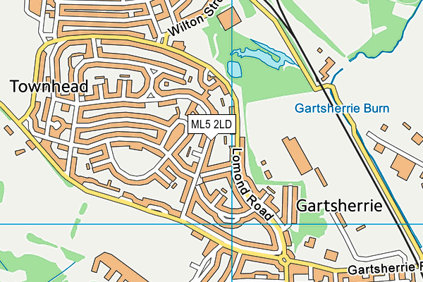 ML5 2LD map - OS VectorMap District (Ordnance Survey)