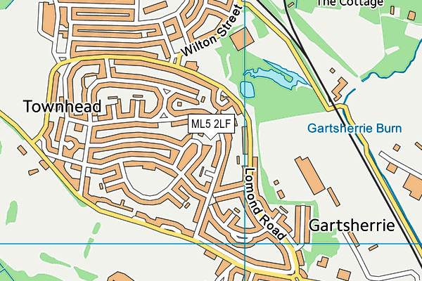 ML5 2LF map - OS VectorMap District (Ordnance Survey)