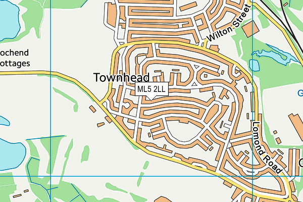 ML5 2LL map - OS VectorMap District (Ordnance Survey)