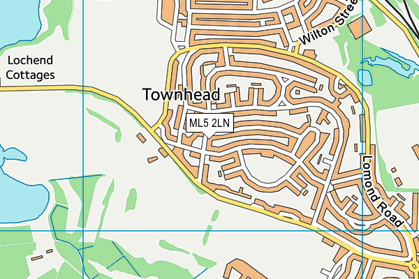 ML5 2LN map - OS VectorMap District (Ordnance Survey)