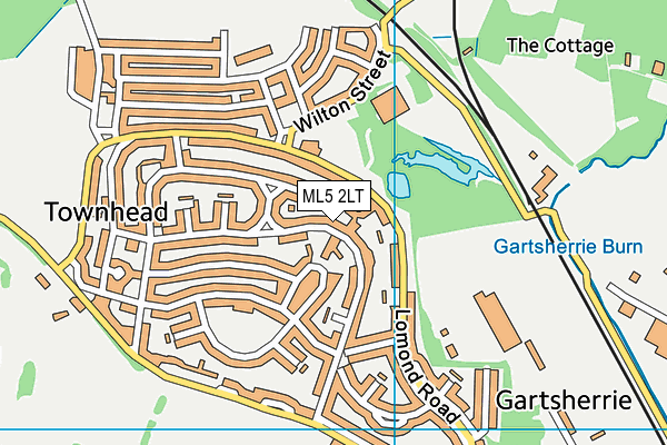 ML5 2LT map - OS VectorMap District (Ordnance Survey)