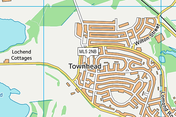 ML5 2NB map - OS VectorMap District (Ordnance Survey)