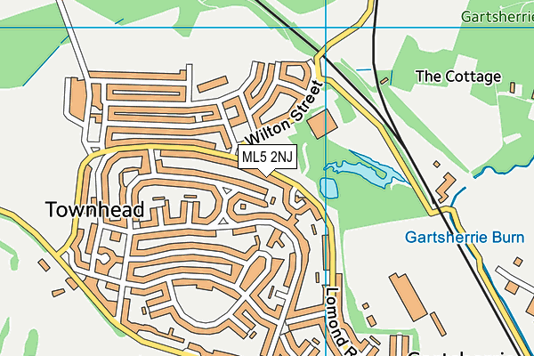 ML5 2NJ map - OS VectorMap District (Ordnance Survey)