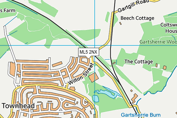 ML5 2NX map - OS VectorMap District (Ordnance Survey)