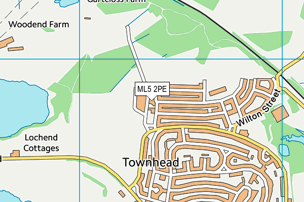 ML5 2PE map - OS VectorMap District (Ordnance Survey)