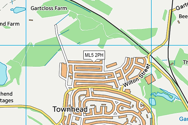 ML5 2PH map - OS VectorMap District (Ordnance Survey)