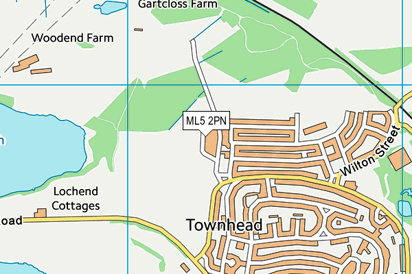 ML5 2PN map - OS VectorMap District (Ordnance Survey)