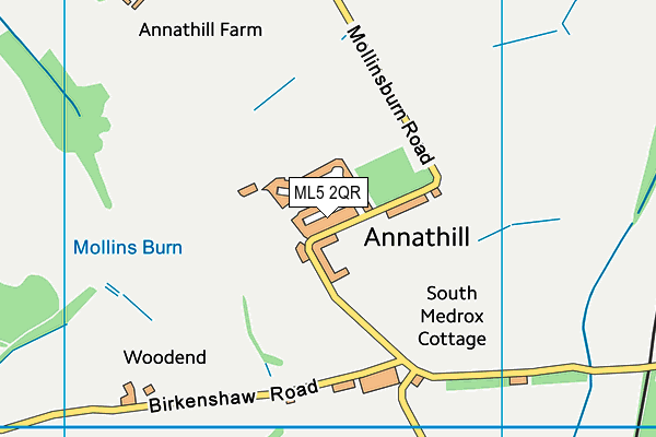 ML5 2QR map - OS VectorMap District (Ordnance Survey)