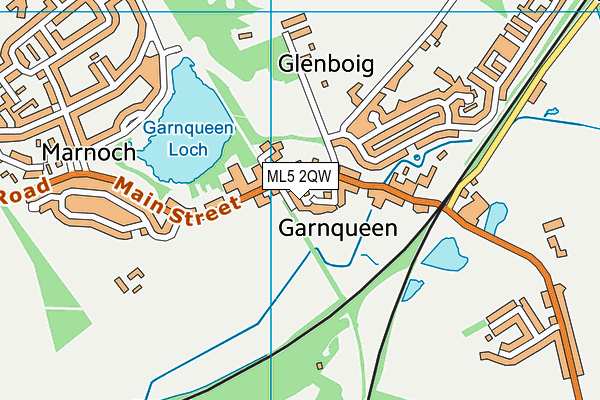 ML5 2QW map - OS VectorMap District (Ordnance Survey)
