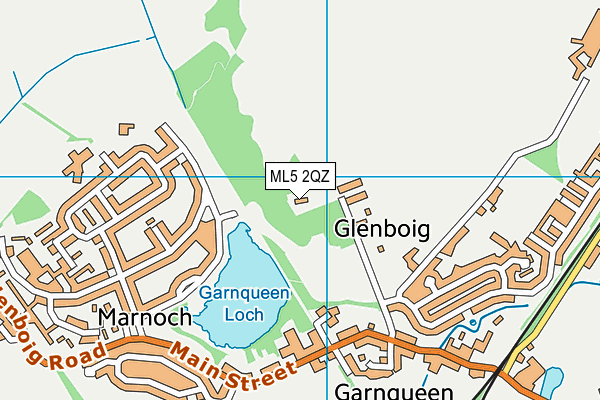 ML5 2QZ map - OS VectorMap District (Ordnance Survey)