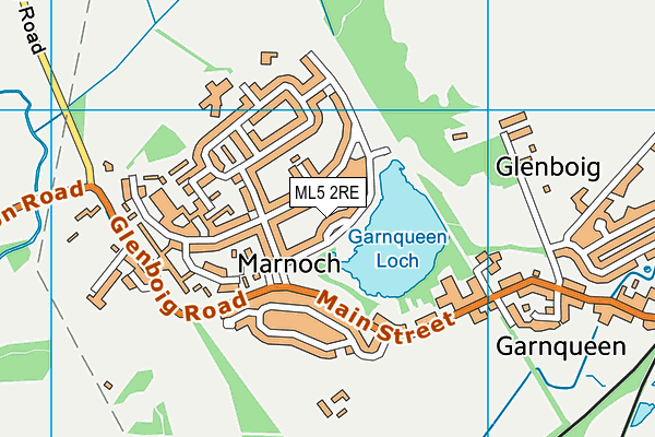 ML5 2RE map - OS VectorMap District (Ordnance Survey)