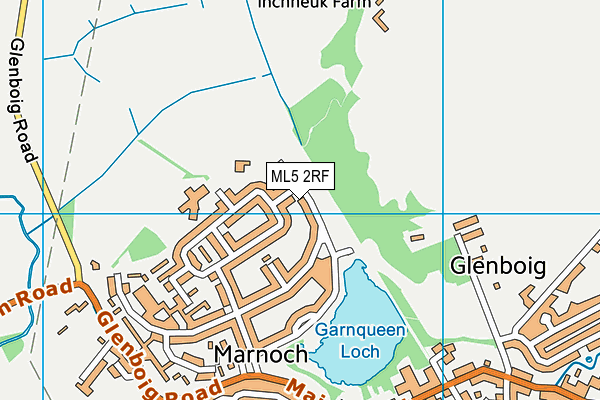 ML5 2RF map - OS VectorMap District (Ordnance Survey)