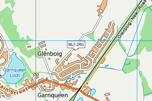 ML5 2RG map - OS VectorMap District (Ordnance Survey)