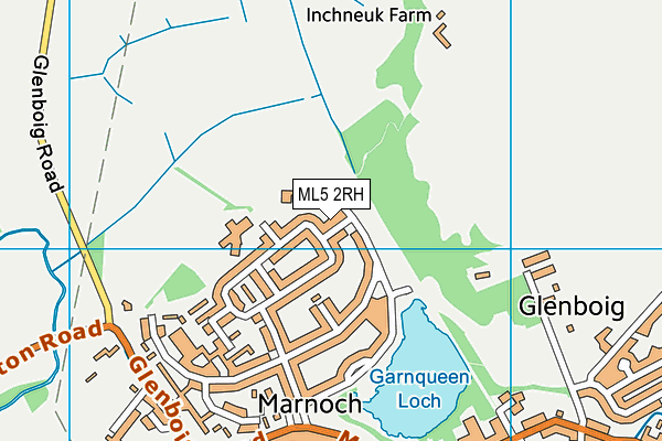 ML5 2RH map - OS VectorMap District (Ordnance Survey)