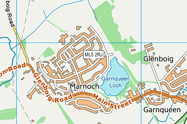 ML5 2RJ map - OS VectorMap District (Ordnance Survey)