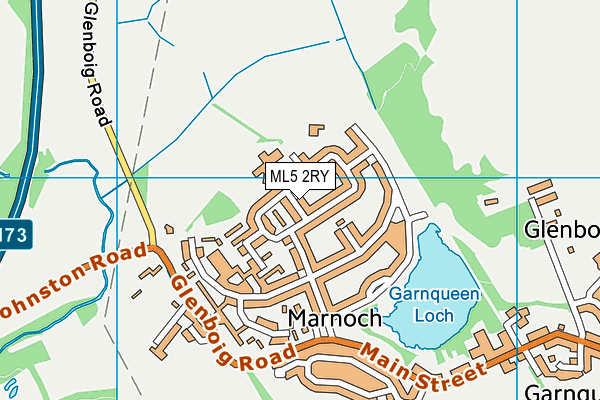 ML5 2RY map - OS VectorMap District (Ordnance Survey)