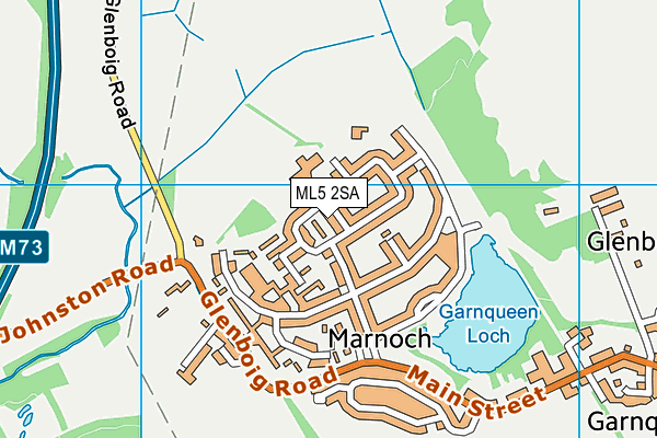ML5 2SA map - OS VectorMap District (Ordnance Survey)