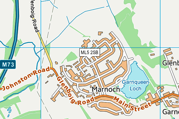 ML5 2SB map - OS VectorMap District (Ordnance Survey)