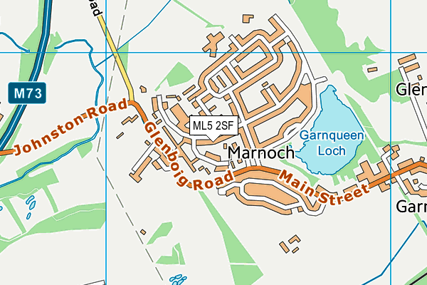 ML5 2SF map - OS VectorMap District (Ordnance Survey)