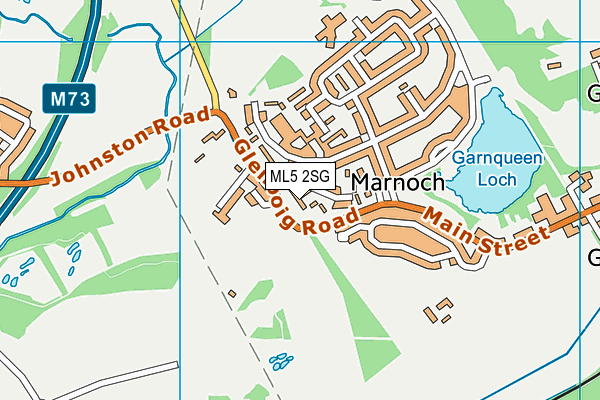 ML5 2SG map - OS VectorMap District (Ordnance Survey)