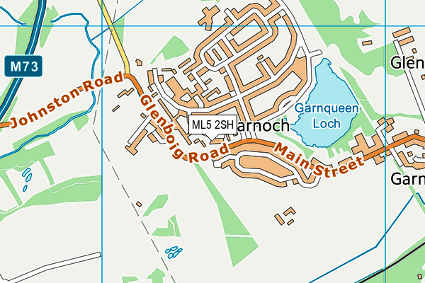 ML5 2SH map - OS VectorMap District (Ordnance Survey)