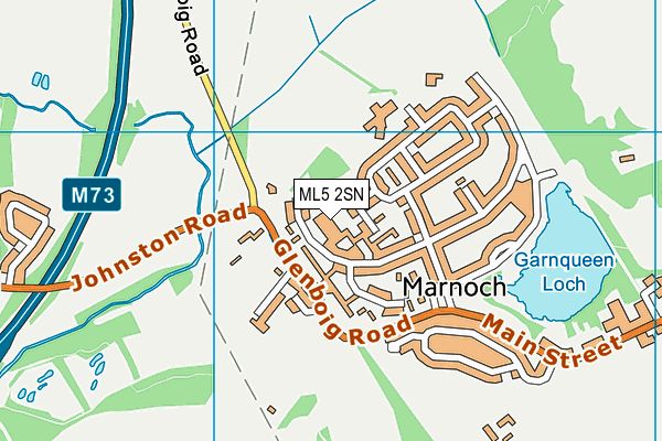 ML5 2SN map - OS VectorMap District (Ordnance Survey)