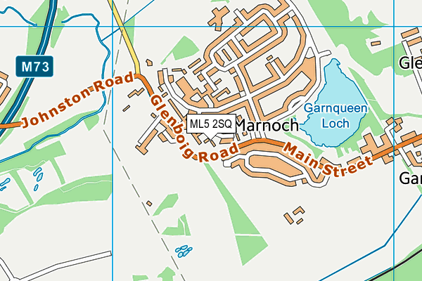 ML5 2SQ map - OS VectorMap District (Ordnance Survey)