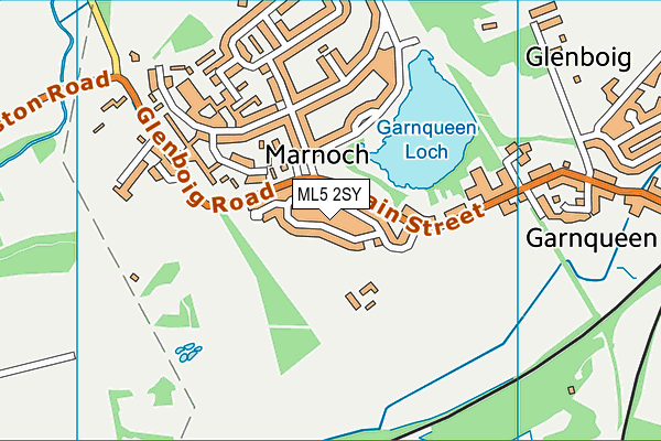 ML5 2SY map - OS VectorMap District (Ordnance Survey)