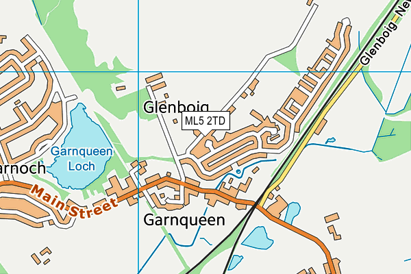 ML5 2TD map - OS VectorMap District (Ordnance Survey)