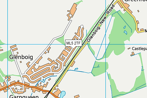 ML5 2TF map - OS VectorMap District (Ordnance Survey)