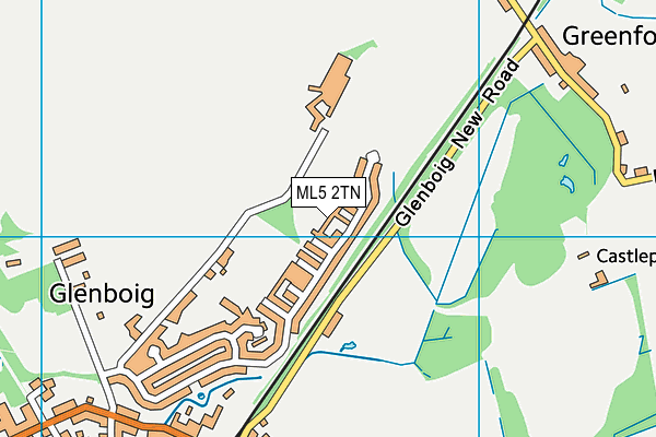 ML5 2TN map - OS VectorMap District (Ordnance Survey)